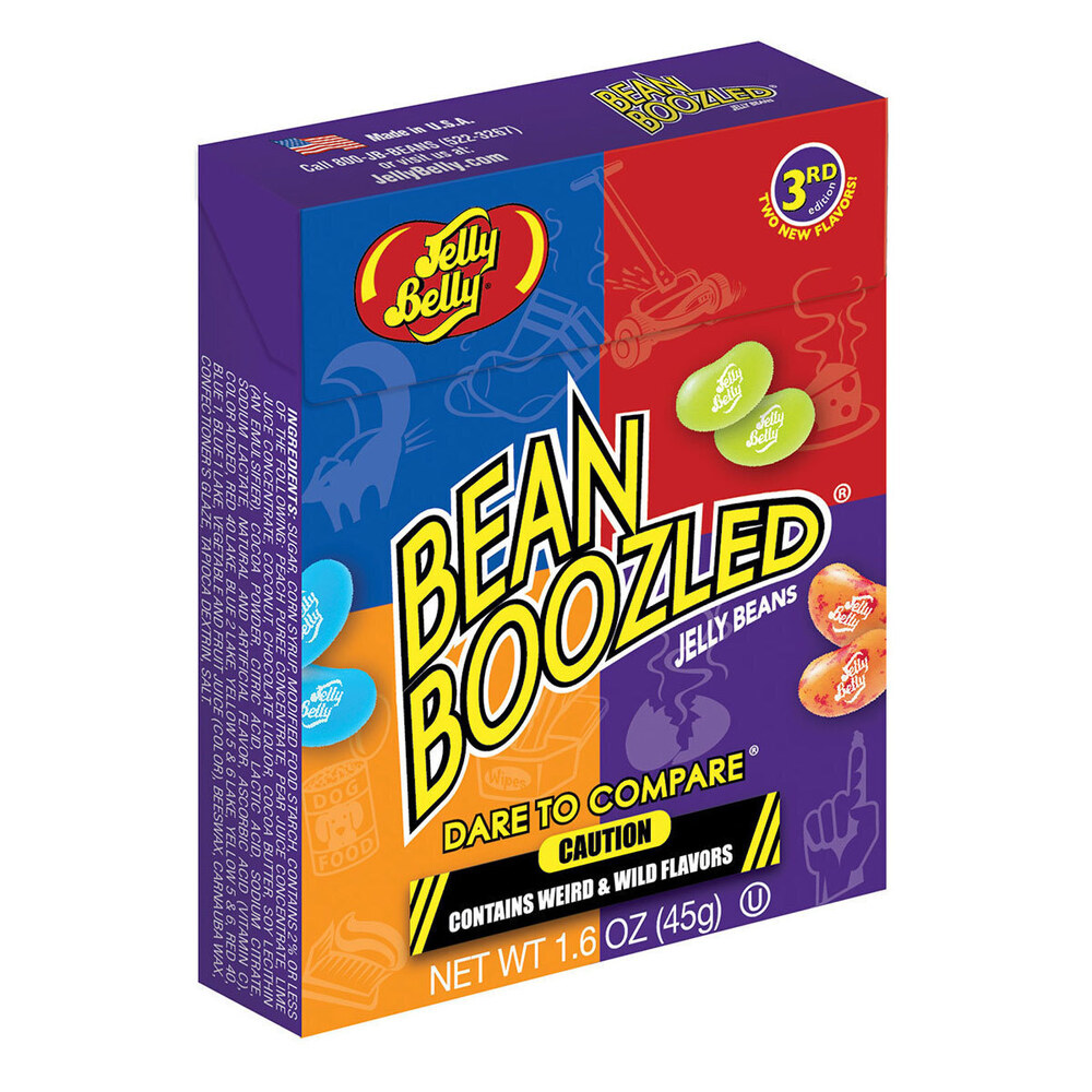 Bean boozled вкусы. Драже Jelly belly, 45г. Конфеты Bean Boozled. Jelly belly Bean Boozled вкусы. Вкусы конфет Bean Boozled.