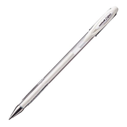 Гелевая ручка UM-120AC, 0,7 мм, белая цена и фото