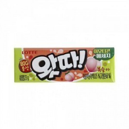 Жевательная резинка quotWHATTA Big Bubble Gum Peach quot вкус персика 23 г 90₽