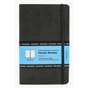 Еженедельник недатированный Falafel books Anthracite, 72 листа, в линейку