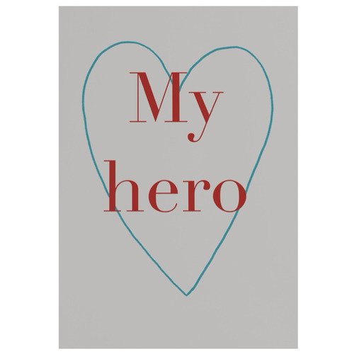 

Открытка "My hero with heart"