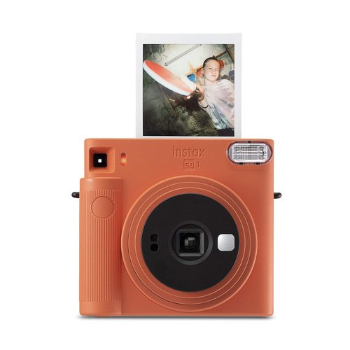 Фотоаппарат моментальной печати Fujifilm Instax Square SQ1, оранжевый пленка для моментальных снимков instax black frame