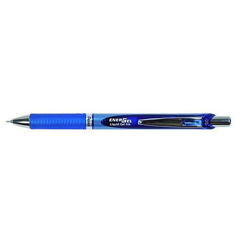 цена Гелевая ручка автоматическая Pentel Energel 0.5 мм, синяя