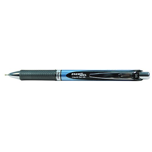 Гелевая ручка автоматическая Pentel Energel 0.5 мм, черная