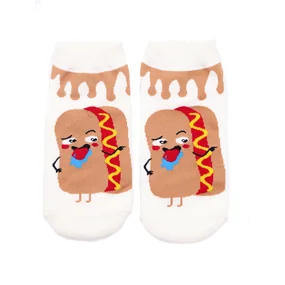 Носки короткие Krumpy Socks Fast Food. Хот Дог, 35-40