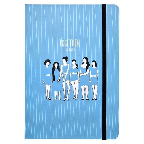 Записная книжка Be Smart, коллекция Girls, голубая, 320 страниц, 14 х 20 см