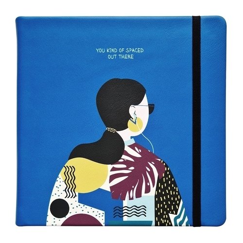 Скетчбук Infolio Study, коллекция Indigo, нелинованный, 64 листа, 15 х 15 см