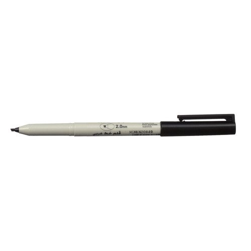 Ручка капилярная Sakura Calligraphy Pen Black, 2 мм authentic standard type hero frosted 6006 metal calligraphy pen art fountain pen iraurita ink pen 0 5mm 1 0mm gift box set