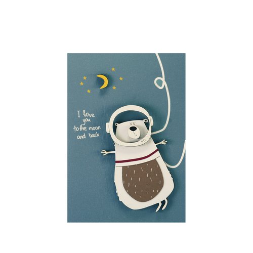 Открытка I love you from the moon and back мини открытка capsular i love you to the moon and back 1 мл