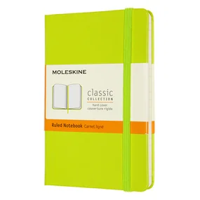 Блокнот Moleskine Classic Pocket, 90 х 140 мм, 192 страниц, линейка, твердая обложка, лайм