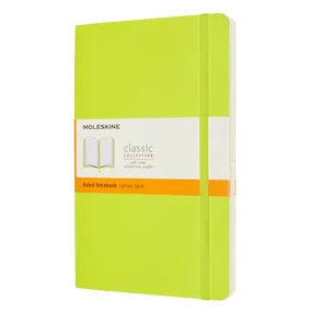 Блокнот Moleskine Classic Soft Large, 130 х 210 мм, 192 страниц, линейка, мягкая обложка, лайм