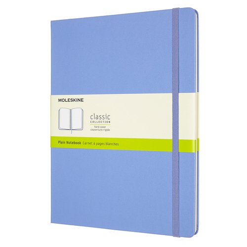 Блокнот Moleskine Classic XLarge, 190 х 250 мм, 192 страниц, нелинованный, твердая обложка, голубая гортензия