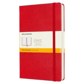 Блокнот Moleskine Classic Expanded Large, 130 х 210 мм, 400 страниц, линейка, твердая обложка, красный