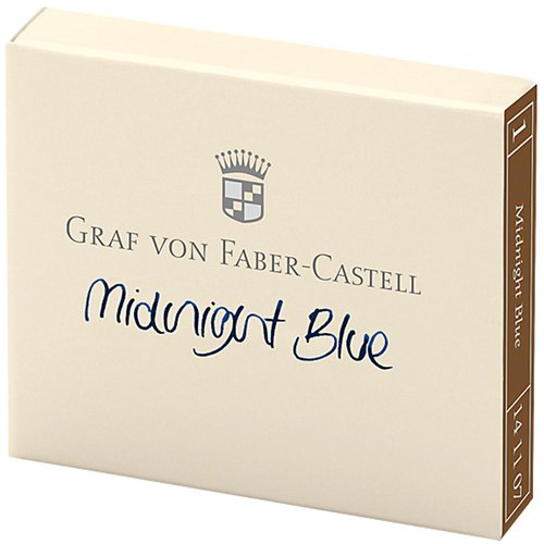 Картриджи чернильные Graf von Faber-Castell, темно-синий, 6шт