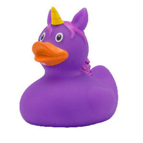 Резиновая уточка Funny Ducks Единорог пурпурный цена и фото
