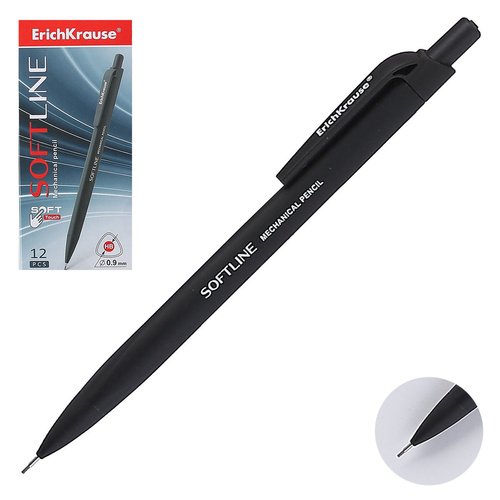 

Карандаш механический Erich Krause SoftLine 0.9 мм, НВ