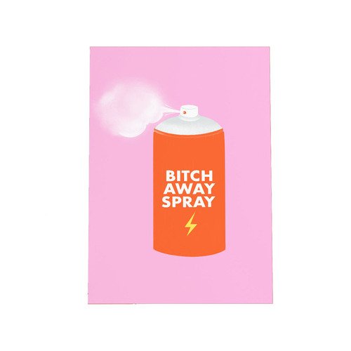 Открытка Bitch away spray 250₽