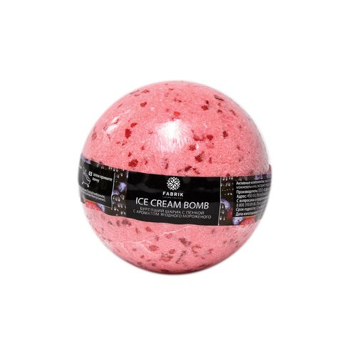 шарик бурлящий для ванны fabrik ягодное мороженное Шарик бурлящий для ванны Fabrik Ягодное мороженное