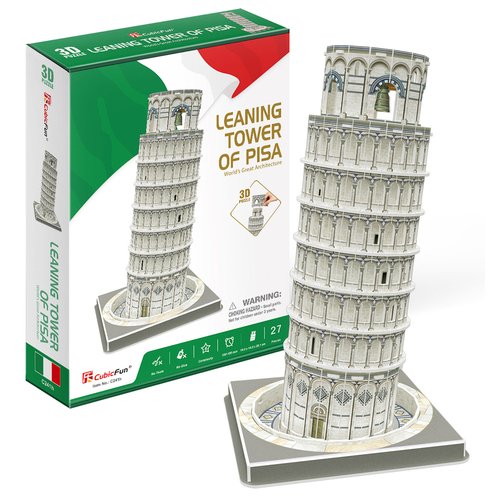 3D-пазл CubicFun Пизанская башня, 27 деталей пазлы cubicfun 3d пазл пизанская башня 27 деталей