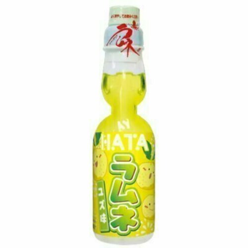 Напиток газированный Hata Kosen Ramune Со вкусом юдзу, 200 мл напиток газированный ramune со вкусом юдзу 200 мл
