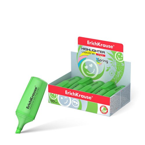 Текстовыделитель ErichKrause Visioline Mini Spring зеленый 50₽