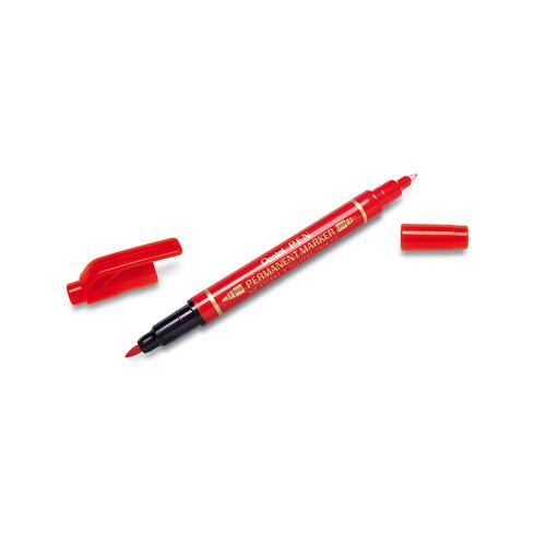 цена Маркер перманентный Pen Twin Tip New, 0,3 - 1,2 мм, пулевидный, двухсторонний