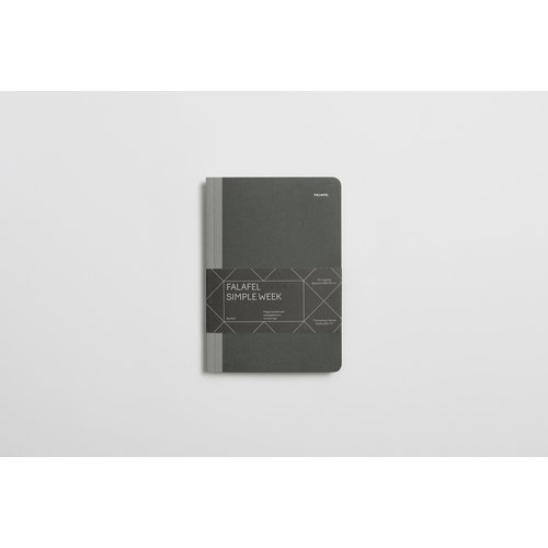 Еженедельник недатированный Falafel Books Simple Week Black, А5