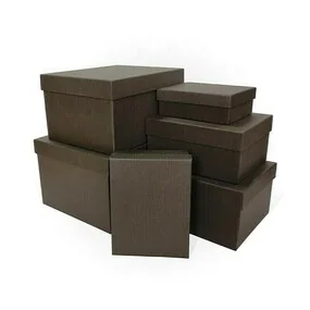 Коробка подарочная тиснение Круг, 150x110x50 мм, кофейная