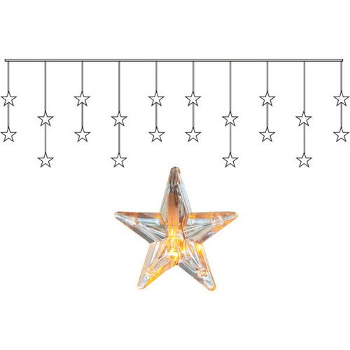 Электрогирлянда Star Trading Звезды, 20 ламп, теплый белый, 3 м