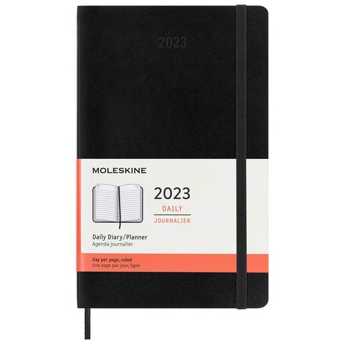 Ежедневник Moleskine Classic Soft Large, 400 стр, 130х210 мм, мягкая обложка, черный