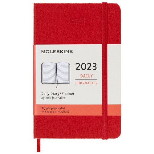 Ежедневник Moleskine Classic Pocket 400 стр 90x140 мм красный 500₽