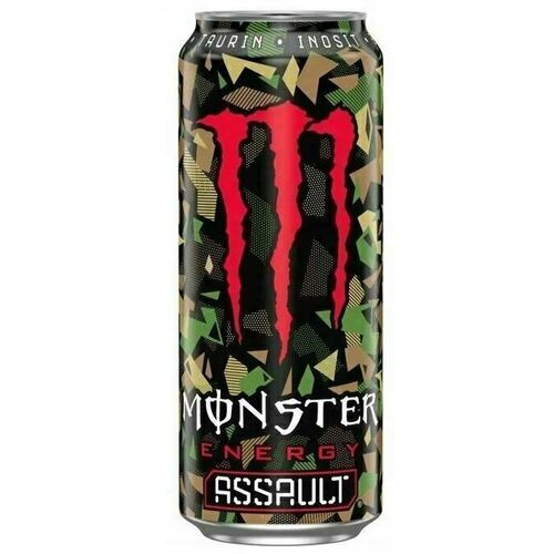 Энергетический напиток Monster Energy Assault, 500мл энергетический напиток monster energy super fuel green 568 мл