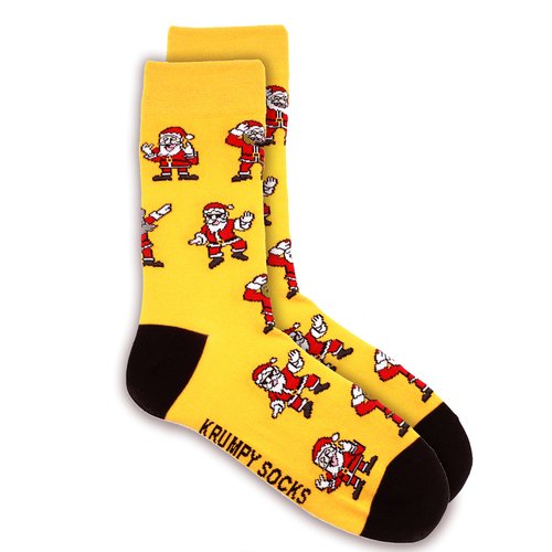 Носки Krumpy Socks НГ Wow Санта Рокер, 35-40