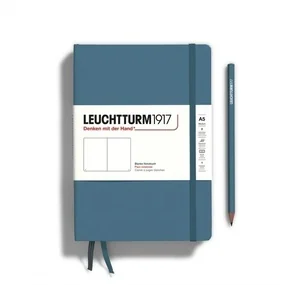 Блокнот Leuchtturm Rising Colours, 125 листов, без линовки, синий камень, А5