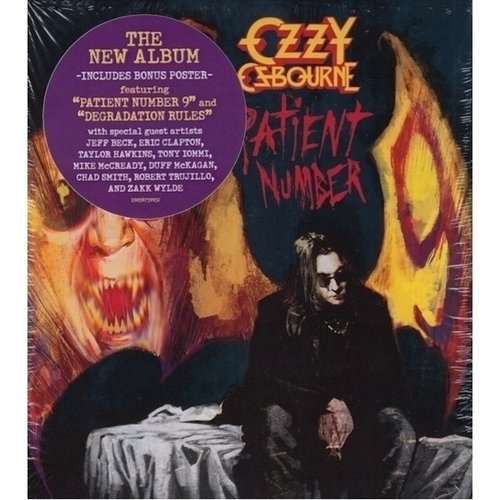 Музыкальный диск Ozzy Osbourne - Patient Number 9 CD (Oversize Softpack + Poster) ozzy osbourne ozzy osbourne patient number 9 limited colour clear 2 lp
