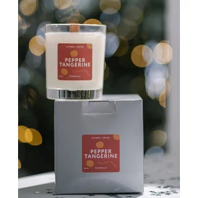 Ароматическая свеча Термальный источник Pepper Tangerine Цитрусы и перец, 250 мл