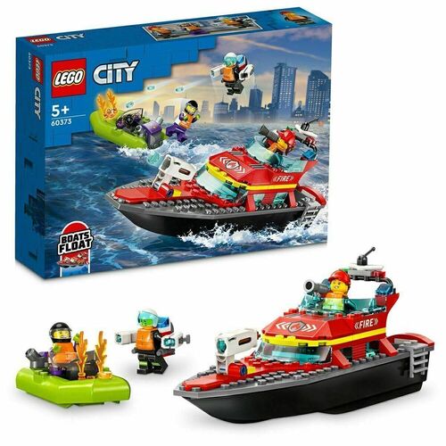 Конструктор LEGO City 60373 Пожарно-спасательная лодка city action пожарно спасательная машина playmobil