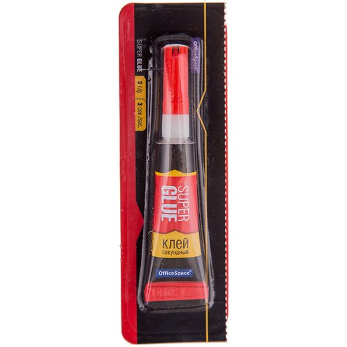 Клей секундный OfficeSpace Super Glue 3 г 40₽