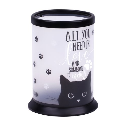 Подставка-стакан Meshu Black Cat, пластиковая, прозрачная бумажные наклейки для ежедневников meshu right cat 77 наклеек 12 х 21 см