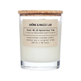 Ароматическая свеча Arome & Magie Lab Scent NO.18 Mysterious Time (Лакрица & Абсент), 200 г