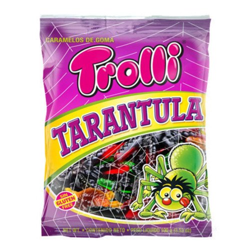 Мармелад жевательный Trolli Паучок Тарантул, 100 г жевательный мармелад trolli персиковые колечки 100 г