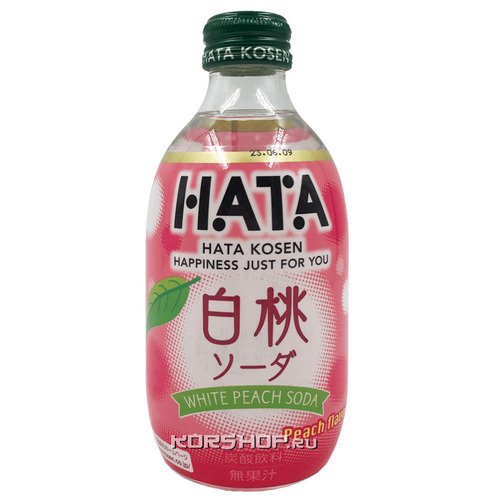 Напиток газированный Hatasoda Рамунэ со вкусом белого персика, 300 мл