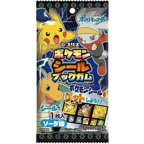 Жевательная резинка Coris Pokemon Seal Book, 9,8 г fun food сторк японская карамель senjaku со вкусом содовой