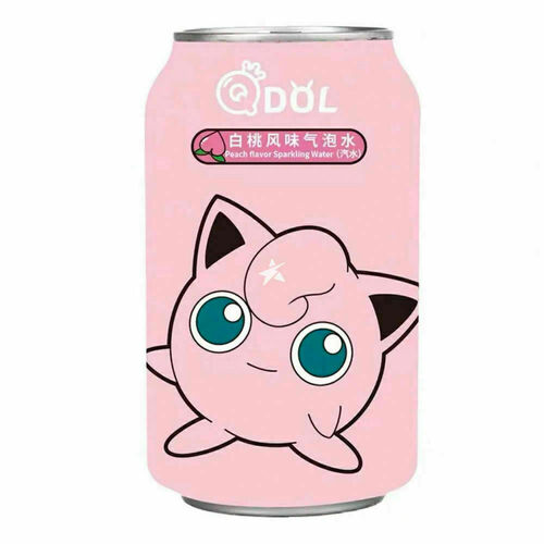 цена Газированный напиток QDol Pokemon со вкусом Персика, 330 мл, в ассортименте