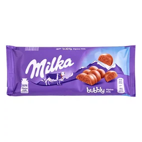 Шоколад Milka Bubbly Milk, 90 г