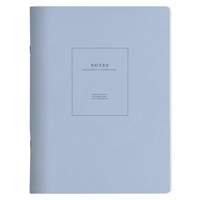 Тетрадь общая Be Smart Notes, 210х295 мм, 48 листов, клетка, мягкий переплет, скрепка, голубой