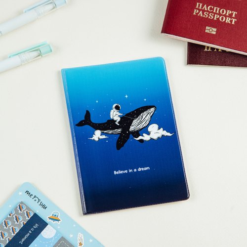 Обложка для паспорта Meshu Space, ПВХ, 2 кармана обложка для паспорта meshu avoday пвх 2 кармана