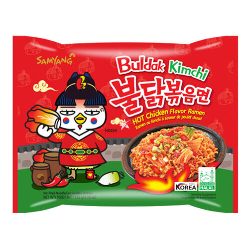 Лапша Samyang Hot Chicken Flavour Ramen Kimchi со вкусом курицы и кимчи 135 г 324₽