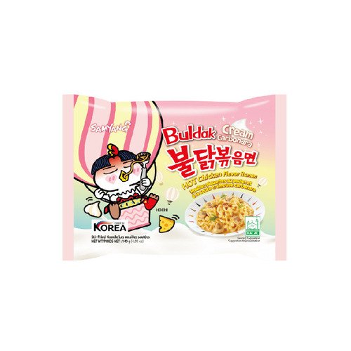 Лапша Samyang Hot Chicken Flavour Ramen Carbo со вкусом курицы и соуса крем карбонара 140 г 279₽