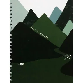 Тетрадь общая Be Smart Коллекция Mountains, луг, 156х207 мм, 96 л., клетка, мягкий переплет, спираль